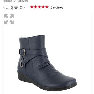 Was $18 Street Navy scrunch booties